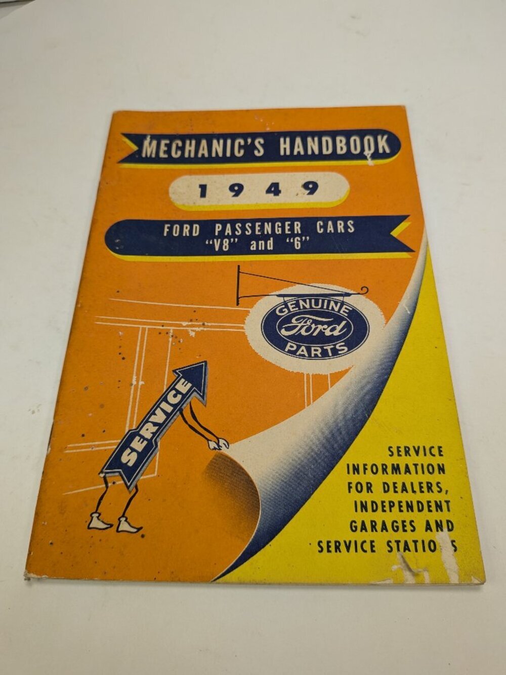 Vintage 1949 Ford Passenger Cars Mechanic's Handbook Original 3755 Service Manal